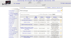 Desktop Screenshot of fileexchange.scilab.org