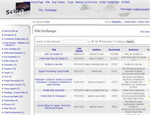 Tablet Screenshot of fileexchange.scilab.org